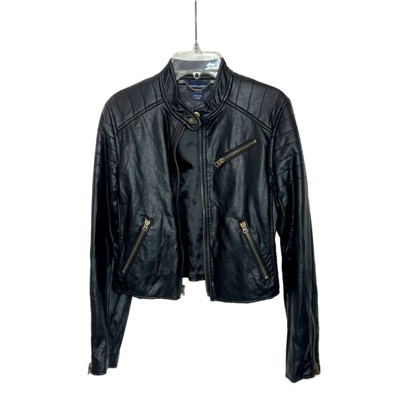 Ralph Lauren Other - RALPH LAUREN Vegan Leather Faux-Leather Moto Jacket 12-14